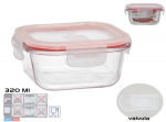 Toidukarp Kitchen&GO Square, 0.32 l, 12 cm x 12 cm, l&auml;bipaistev v.