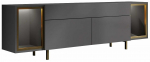 TV-kapp Kalune Design Zenith, antratsiit v./kuld v., 32 cm x 180 cm x 55 cm