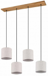 Valgusti lagi Trio Elmau, E27, 4 x 60 W, beež v.