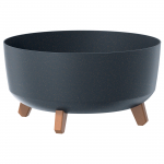 Lillepott Prosperplast Gracia Low Eco, plastik, &Oslash; 40 cm, antratsiit v.