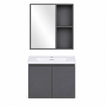 Vannitoa m&ouml;&ouml;bli komplekt ModernHome TKJ-BC-65-4, hall v., 45.5 cm x 57 cm x 103 cm
