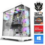 Statsionaarne arvuti Intop RM90873WH AMD Ryzen 5 7500F, DDR5 16 GB, SSD 1 TB, AMD Radeon RX 9060 XT 16 GB GDDR6, Windows 11 Home