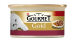 Kassi m&auml;rgtoit Gourmet Gold, kanaliha/maks, 0.085 kg
