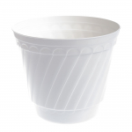 Lillepott Uniplastex Barok UDB26, plastik, &Oslash; 26 cm, valge v.