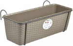 Lillepott Natural 6475853, plastik, 50 cm x 18 cm, hall v.
