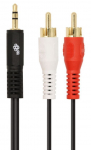 Juhe TB 3.5mm / 2x RCA AKTBXAJ2RCA150B RCA male x 2, 3.5 mm, 1.5 m, must v.