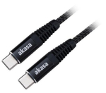 Kaabel Akasa USB Type-C, 1 m, must v.