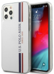 Telefoni &uuml;mbris U.S. Polo Assn. USHCP12LPCUSSWH, Apple iPhone 12 Pro Max, valge