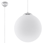 Valgusti rippuv Sollux Ugo 30 SL.0264, E27, 1 x 60 W, valge v. / kroom v.
