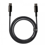 Juhe Baseus, USB-C, 200 cm, must v., 100 W