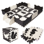 Matt beebidele - pusle Puzzle Mat 6270, 90 cm x 90 cm, 25 tk, valge v./must v.