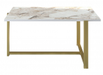 Kohvilaud Kalune Design Merideths, kuldne v./valge v., 92 cm x 64 cm x 45 cm