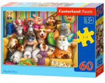 Pusle Castorland Playful Pets 066254, 23 cm x 32 cm, 60 tk, mitmev&auml;rviline