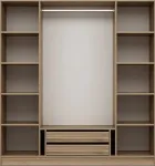 Riidekapp Kalune Design Kale 2298, tamm v., 52 cm x 180 cm x 190 cm