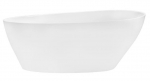 Vann, teisaldatav Besco Goya, 142 cm x 62 cm x 59 cm, ovaalne, valge