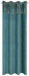 &Ouml;&ouml;kardin Lindi ZKDB-06, h&otilde;be/t&uuml;rkiissinine, 140 cm x 250 cm