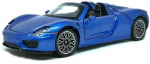 M&auml;nguauto MSZ Porsche 918 Spyder, 1:24, sinine v.