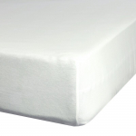Voodilina Jersey 3, kreemjasvalge, 120 x 200 cm, kummiga