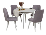 S&ouml;&ouml;gitoa komplekt Kalune Design Vina 0701, valge v./hall v.