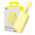 Akupank Baseus Magnetic Mini, 10000 mAh, 20 W, kollane v.