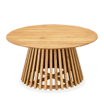 Kohvilaud Home4you Slatted, pruun v., 80 cm x 80 cm x 40 cm