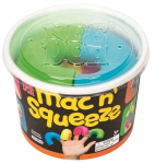 Stressivastane m&auml;nguasi NeeDoh Mac N Squeeze, mitmev&auml;rviline, 4 tk