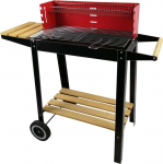 Grill BBQ, pruun v./must v./punane v., 45 cm