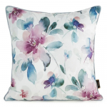 Dekoratiivpadjap&uuml;&uuml;r Velvet 154, valge v./t&uuml;rkiissinine v./violetne v., 45 cm x 45 cm