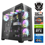 Statsionaarne arvuti Intop Aqua Ryzen 5 7600X, 3 TB, DDR5 32 GB, SSD+HDD 1 TB 2 TB, Nvidia GeForce RTX 5060 Ti 8 GB GDDR7, Windows 11 Pro