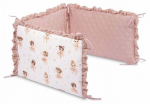 Kaitsepiire Sensillo Muslin, valge v./roosa v., 60 cm x 40 cm