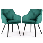Toolide komplekt Akord Florence, must v./roheline v., 51.5 cm x 42.5 cm x 82 cm, 2 tk