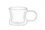 Topeltklaasist kruusikomplekt Maku Kitchen Life, l&auml;bipaistev v., 0.08 l