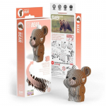 3D-pusle Bear, 5 cm x 4 cm, 32 tk, pruun v.