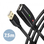 Kaabel Axagon ADR-207 USB Type-A Male, USB Type A Female, 7.5 m, must v.