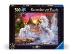 Pusle Ravensburger Glow In The Dark Unicorns At The River, 36 cm x 49 cm, 500 tk, mitmev&auml;rviline