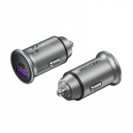 Auto laadija Vention FFFH0, USB-C/USB-A, hall v., 30 W