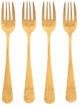 Dessertkahvel Homla Regalia 243068, roostevaba teras, kuldne v., 4 tk, 15 cm