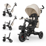 Kolmerattaline jalgratas KinderKraft Spinstep 2 Plus, beež v.