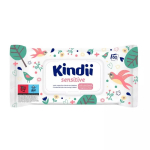 Puhastuslapid beebidele, naha puhastamiseks, lastele Kindii Sensitive, 60 tk