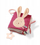 Beebi raamat BabyOno Rabbit Karo, 15 cm, pruun v./roosa v.