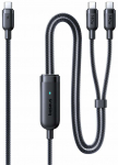 Juhe Baseus, 3 x USB Type-C, 150 cm, must v., 140 W