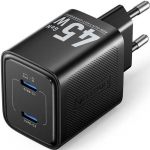 Telefoni laadija Vention FEFB0-EU, USB Type C, must v., 45 W