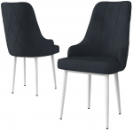 Toolide komplekt Kalune Design Trex 240CHR1647, matt, antratsiit v./valge v., 42 cm x 46 cm x 95 cm, 2 tk