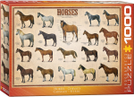 Pusle Eurographics Horses, 67.6 cm x 48.9 cm, 1000 tk, pruun v.