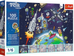 Pusle Trefl The Treflik Family Space 16541, 19 cm x 28 cm, 100 tk, mitmev&auml;rviline