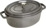 K&uuml;psetusvorm kaanega Staub La Cocotte, grafiit v., 34 cm x 27 cm, 3.2 l