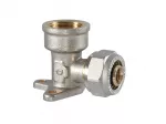 Fikseeritav torup&otilde;lvekinnitus TDM Brass 1080, 90 &deg;, 18mm x 1/2", messing/nikkel