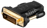 Adapter Goobay HDMI female, DVI-D male, kuldne v.