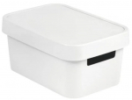 Kaanega hoiukarp, esemete hoidmiseks Curver Infinity, 4.5 l, valge v., 27 x 19 x 12 cm