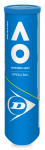 Tennisepallide komplekt Dunlop, kollane, 4 tk